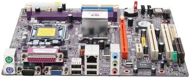 Alt view image 2 of 7 - ECS P4M890T-M (V1.0) LGA 775 VIA P4M890 Micro ATX Intel Motherboard