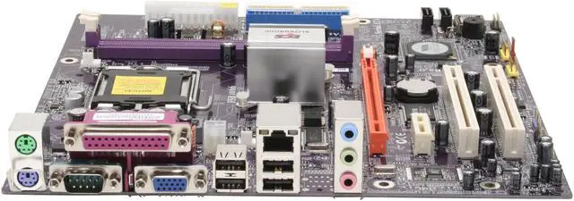 Alt view image 2 of 6 - ECS P4M900T-M V1.0 LGA 775 VIA P4M900 Micro ATX Intel Motherboard