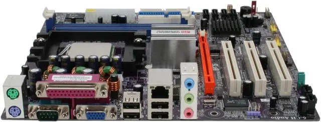 Alt view image 2 of 6 - ECS RS482-M754 A 3200+ AMD Athlon 3200+ 754 ATI RS482 Micro ATX Motherboard / CPU Combo