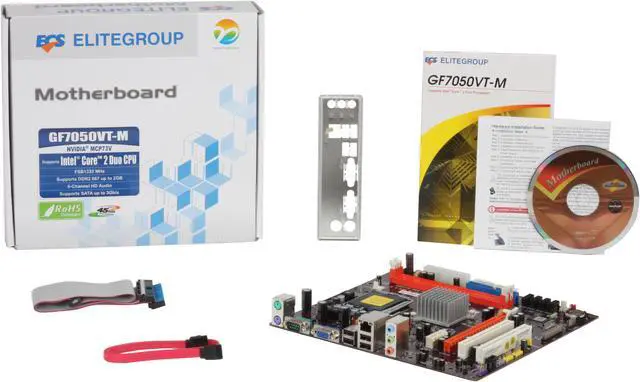 Alt view image 5 of 5 - ECS GF7050VT-M LGA 775 GeForce7050 / 610i Micro ATX Intel Motherboard