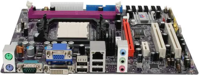 Alt view image 2 of 7 - ECS A740GM-M AM2+/AM2 AMD 740G Micro ATX AMD Motherboard