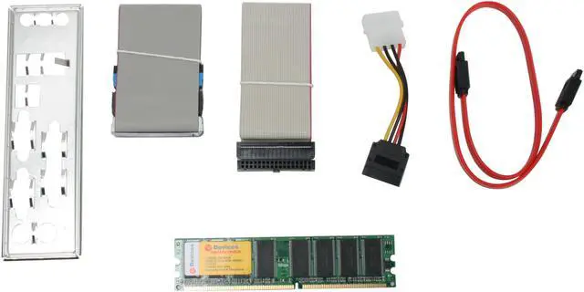 Alt view image 6 of 9 - ECS GF6100-M754 (V1.0) Athlon 3200+ 754 NVIDIA GeForce 6100 Micro ATX Motherboard/CPU/Memory Combo