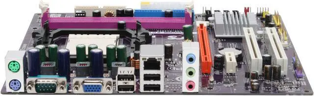 Alt view image 2 of 5 - ECS GeForce7050M-M (V2.0) AM2+/AM2 NVIDIA Geforce7050PV / nForce 630a Micro ATX AMD Motherboard