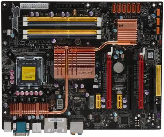 Alt view image 3 of 5 - ECS X48T-A (1.0) LGA 775 Intel X48 ATX Intel Motherboard