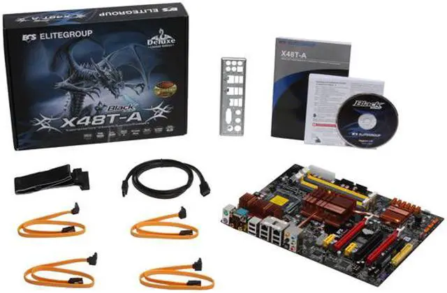 Alt view image 5 of 5 - ECS X48T-A (1.0) LGA 775 Intel X48 ATX Intel Motherboard