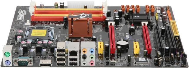 Alt view image 2 of 5 - ECS BLACK SERIES P45T-A LGA 775 Intel P45 ATX Intel Motherboard