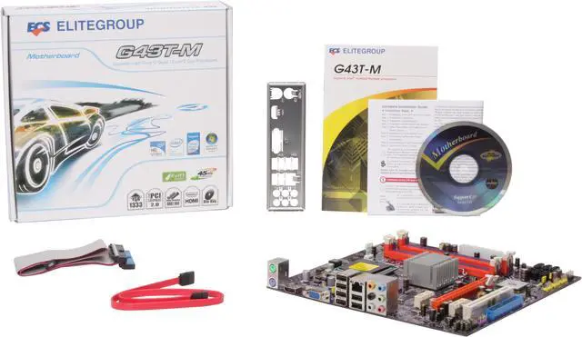 Alt view image 5 of 5 - ECS G43T-M LGA 775 Intel G43 HDMI Micro ATX Intel Motherboard