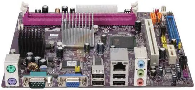 Alt view image 2 of 5 - ECS 945GCT-D Intel Atom FCBGA 437 Intel 945GC Mini-DTX 200x170mm Motherboard / CPU Combo
