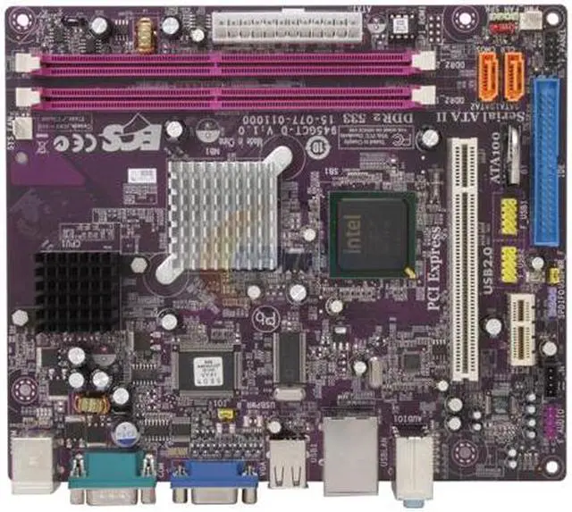 Alt view image 3 of 5 - ECS 945GCT-D Intel Atom FCBGA 437 Intel 945GC Mini-DTX 200x170mm Motherboard / CPU Combo