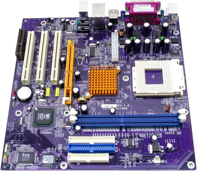Alt view image 2 of 4 - ECS 741GX-M (1.0) 462(A) SiS 741GX Micro ATX AMD Motherboard