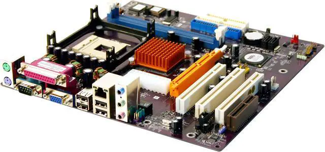 Alt view image 3 of 5 - ECS PM800-M2 Socket 478 VIA PM800 Micro ATX Intel Motherboard