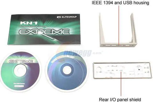 Alt view image 4 of 5 - ECS KN1 Extreme 939 NVIDIA nForce4 Ultra ATX AMD Motherboard