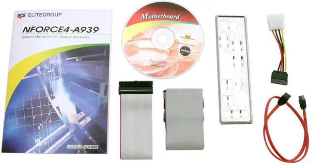 Alt view image 3 of 4 - ECS NFORCE4-A939 (1.0) 939 NVIDIA nForce4 ATX AMD Motherboard