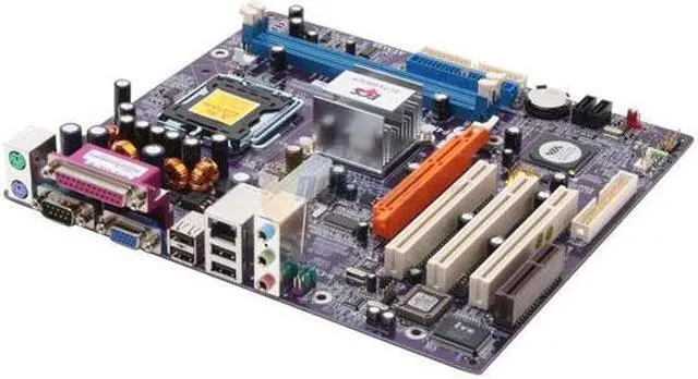 Alt view image 2 of 5 - ECS P4M800-M7 LGA 775 VIA P4M800 Micro ATX Intel Motherboard