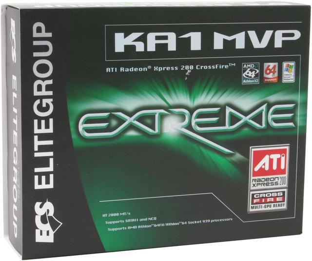 Alt view image 6 of 6 - ECS KA1 MVP (1.0) 939 ATI Radeon Xpress 200 CrossFire ATX CrossFire AMD Motherboard