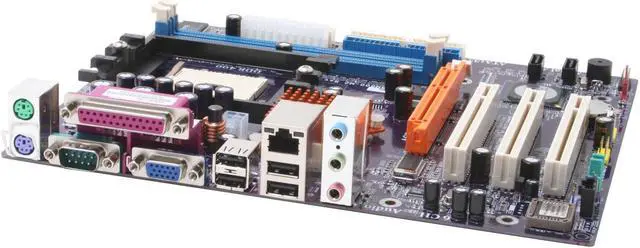 Alt view image 2 of 5 - ECS K8M800-M2 (2.0) 754 VIA K8M800 Micro ATX AMD Motherboard