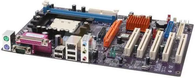 Alt view image 2 of 5 - ECS NFORCE3-A939 (1.0A) 939 NVIDIA nForce3 250 ATX AMD Motherboard