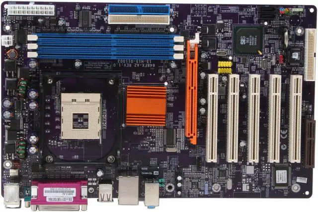 Alt view image 3 of 5 - ECS 648FX-A2 1.0 Socket 478 SiS 648FX ATX Intel Motherboard