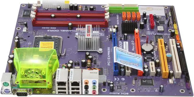 Alt view image 2 of 6 - ECS PA1 MVP (2.0) LGA 775 ATI RD400X ATX Intel Motherboard