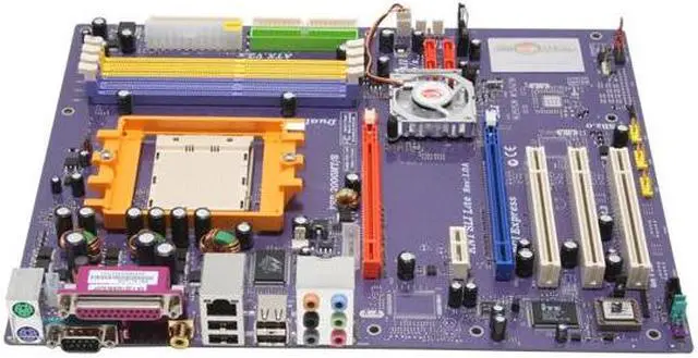 Alt view image 2 of 5 - ECS KN1 SLI Lite (1.0A) 939 NVIDIA nForce4 SLI ATX AMD Motherboard