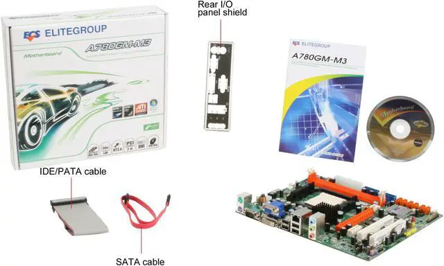 Alt view image 5 of 5 - ECS RC410L/800-M 2.0 LGA 775 ATI Radeon Xpress 200 Micro ATX Intel Motherboard