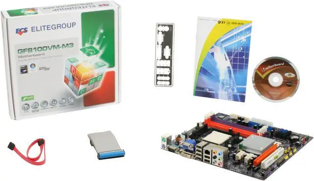 Alt view image 5 of 5 - ECS GF8100VM-M3 AM3/AM2+ NVIDIA GeForce 8100 Micro ATX AMD Motherboard