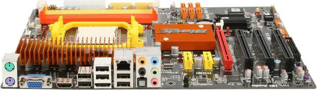 Alt view image 2 of 5 - ECS A780GM-A Ultra AM3/AM2+ AMD 780G HDMI ATX AMD Motherboard