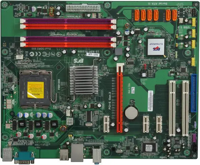 Alt view image 3 of 5 - ECS P45T-A2R LGA 775 Intel P45 ATX Intel Motherboard