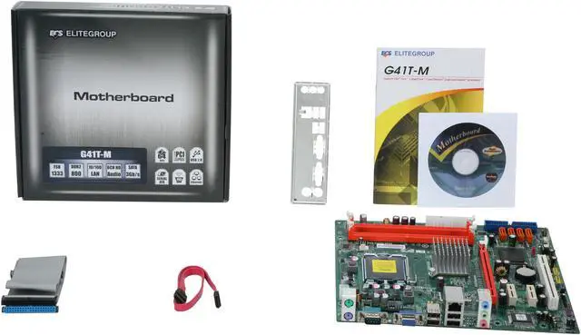 Alt view image 5 of 5 - ECS G41T-M(2.0) LGA 775 Intel G41 Micro ATX Intel Motherboard