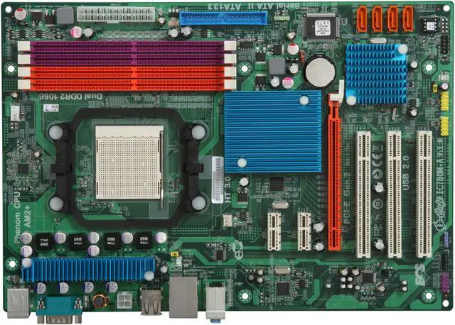 Alt view image 3 of 5 - ECS IC780M-A AM3/AM2+/AM2 AMD 770 ATX AMD Motherboard