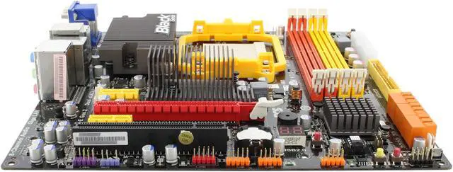 Alt view image 2 of 11 - ECS Black Series A785GM-M AM3 AMD 785G HDMI Micro ATX AMD Motherboard