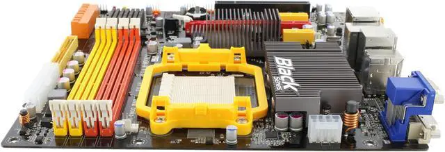 Alt view image 6 of 11 - ECS Black Series A785GM-M AM3 AMD 785G HDMI Micro ATX AMD Motherboard