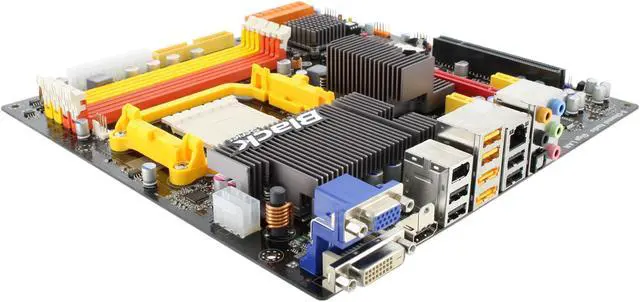 Alt view image 7 of 11 - ECS Black Series A785GM-M AM3 AMD 785G HDMI Micro ATX AMD Motherboard