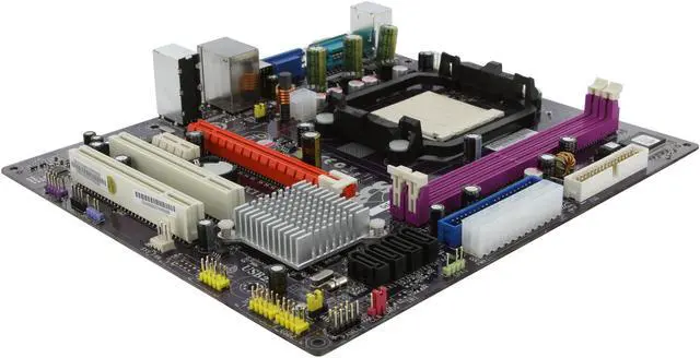 Alt view image 3 of 11 - ECS GeForce6100PM-M2(V3.0) AM3/AM2+/AM2 NVIDIA GeForce 6150SE/nForce 430 Micro ATX AMD Motherboard