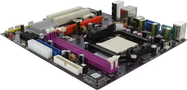 Alt view image 5 of 11 - ECS GeForce6100PM-M2(V3.0) AM3/AM2+/AM2 NVIDIA GeForce 6150SE/nForce 430 Micro ATX AMD Motherboard