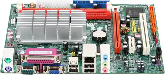 Alt view image 2 of 5 - ECS 945GCD-M(1.0) Intel Atom 330 Intel 945GC Micro ATX Motherboard / CPU Combo