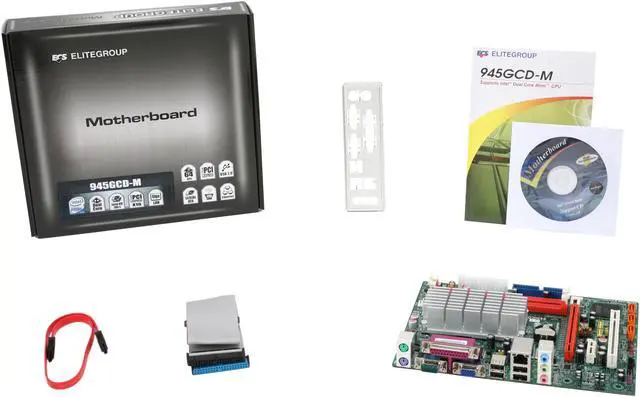 Alt view image 5 of 5 - ECS 945GCD-M(1.0) Intel Atom 330 Intel 945GC Micro ATX Motherboard / CPU Combo