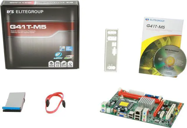 Alt view image 5 of 5 - ECS G41T-M5 LGA 775 Intel G41 Micro ATX Intel Motherboard
