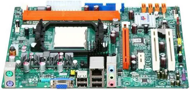 Alt view image 2 of 5 - ECS A750GM-M (V7.0) AM3 AMD 740G Micro ATX AMD Motherboard