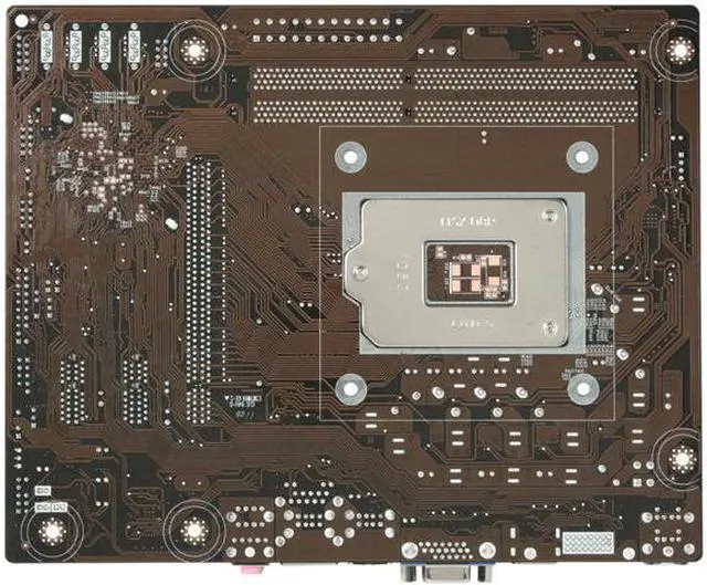 Alt view image 4 of 5 - ECS H61H2-M2(1.0) LGA 1155 Intel H61 HDMI Micro ATX Intel Motherboard