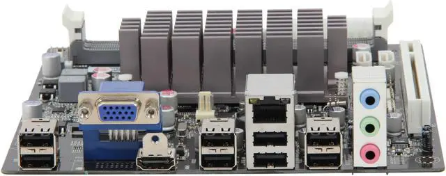 Alt view image 2 of 5 - ECS HDC-I2(1.0) AMD E-350 APU (1.6GHz, Dual-Core) AMD Hudson D1 Mini ITX Motherboard / CPU Combo