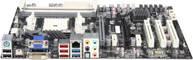 Alt view image 2 of 5 - ECS A75F-A FM1 AMD A75 (Hudson D3) USB 3.0 HDMI ATX AMD Motherboard
