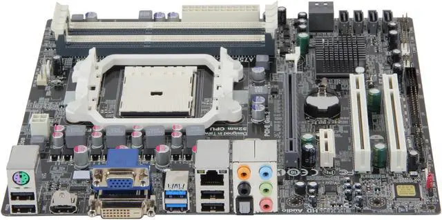 Alt view image 2 of 5 - ECS A75F-M FM1 AMD A75 (Hudson D3) USB 3.0 HDMI Micro ATX AMD Motherboard