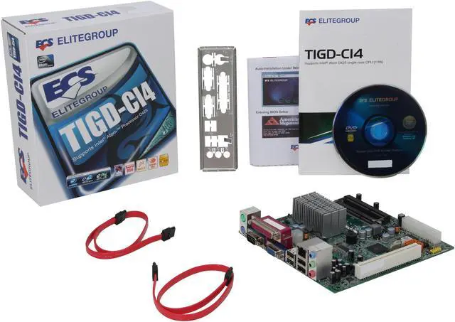 ECS TIGD-CI4 Intel Atom D425 Mini ITX Motherboard / CPU Combo - Newegg.com