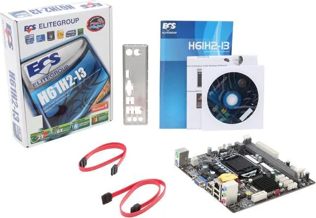Alt view image 5 of 5 - ECS H61H2-I3 (v1.0) LGA 1155 Intel H61 HDMI Mini ITX Intel Motherboard