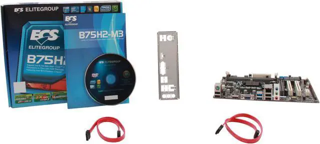 Alt view image 5 of 5 - ECS B75H2-M3(1.0) LGA 1155 Intel B75 HDMI USB 3.0 Micro ATX Intel Motherboard