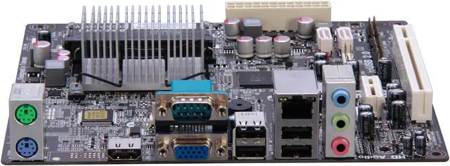 Alt view image 2 of 5 - ECS CDC-M/D2550(1.0) Intel Atom D2550 Intel NM10 Micro ATX Motherboard / CPU / VGA Combo
