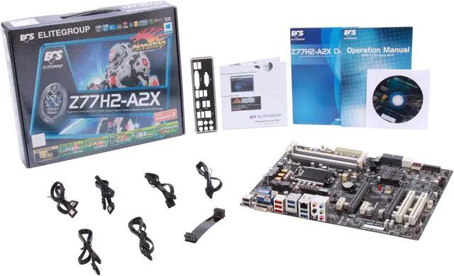 Alt view image 5 of 5 - ECS Z77H2-A2X DELUXE(2.0) LGA 1155 Intel Z77 HDMI USB 3.0 ATX Intel Motherboard