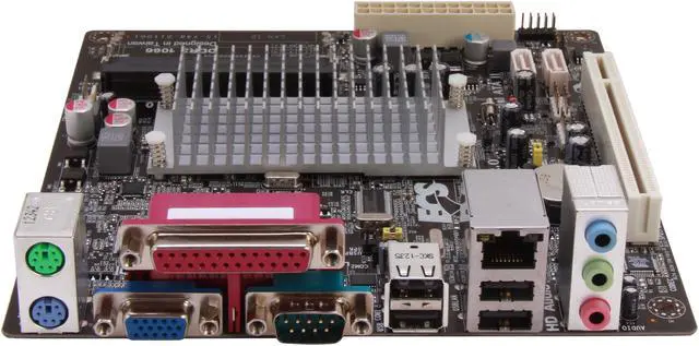 Alt view image 2 of 5 - ECS CDC-I/D2550 v1.0 Intel Atom D2500 Intel NM10 Mini ITX Motherboard / CPU Combo