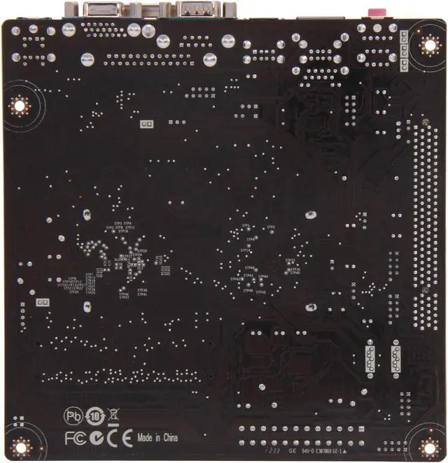 Alt view image 4 of 5 - ECS CDC-I/D2550 v1.0 Intel Atom D2500 Intel NM10 Mini ITX Motherboard / CPU Combo